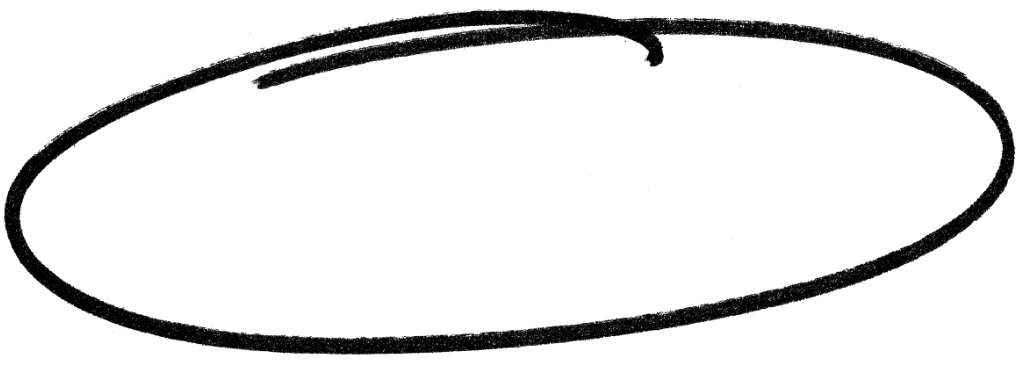 Cercle dessiné