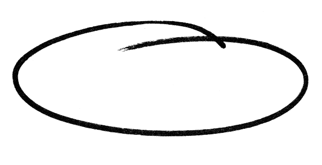 cercle dessinée