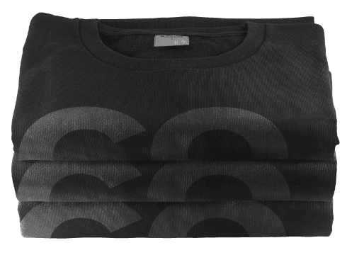 T-shirts pliés floqué Core